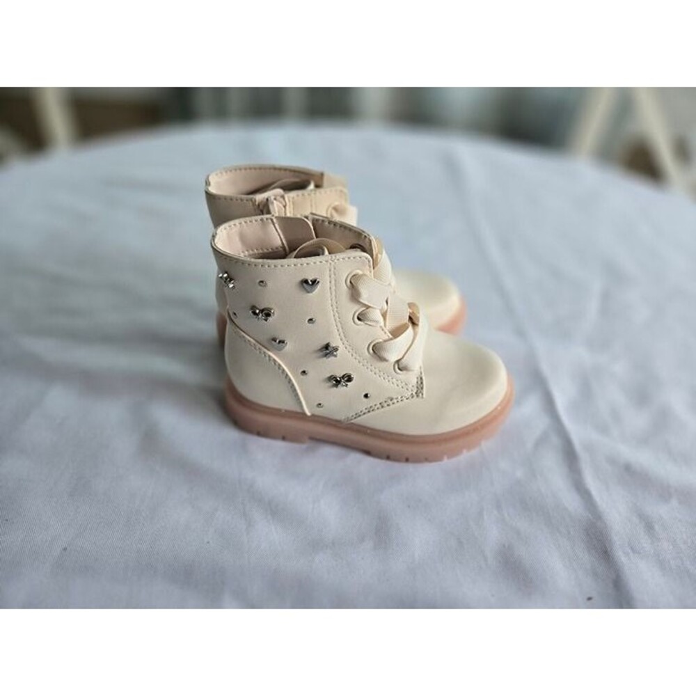 Cat & Jack Amaya Pink Combat Boots - Toddler Girls size 8 - NEW - Picture 3 of 3